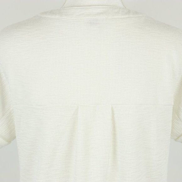 Promesa Ready Set Women’s Small White V-Neck Short Sleeve Knit Popover Blouse - Picture 4 of 8